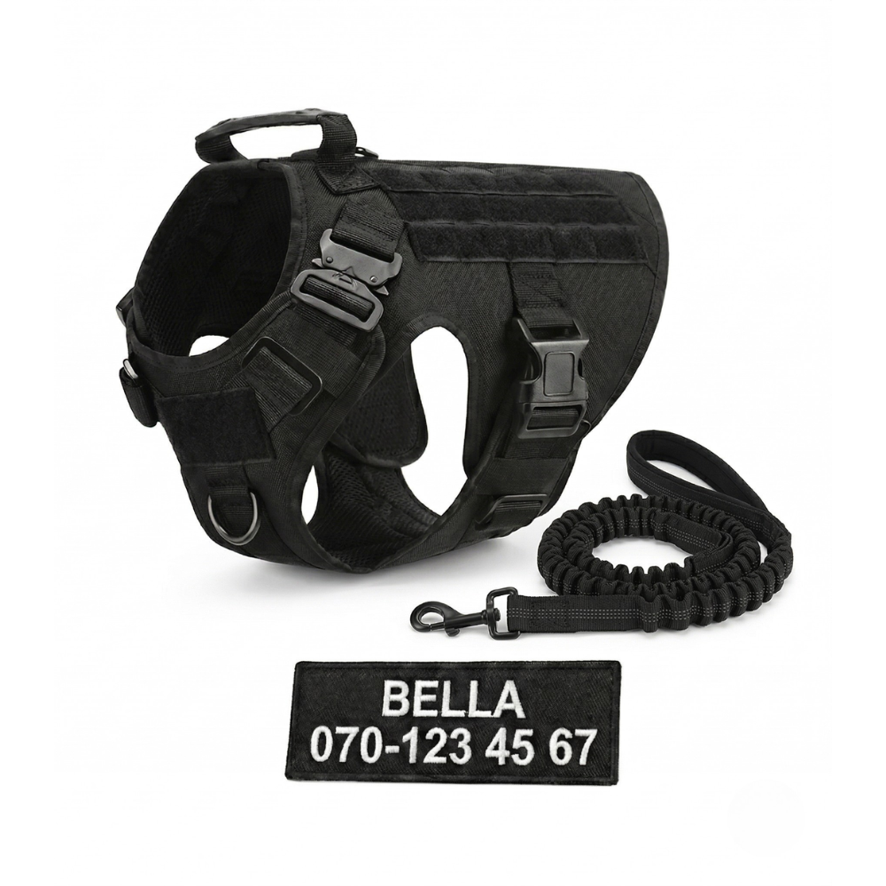 Hundtellas Anti-drag & Hitta hem sele